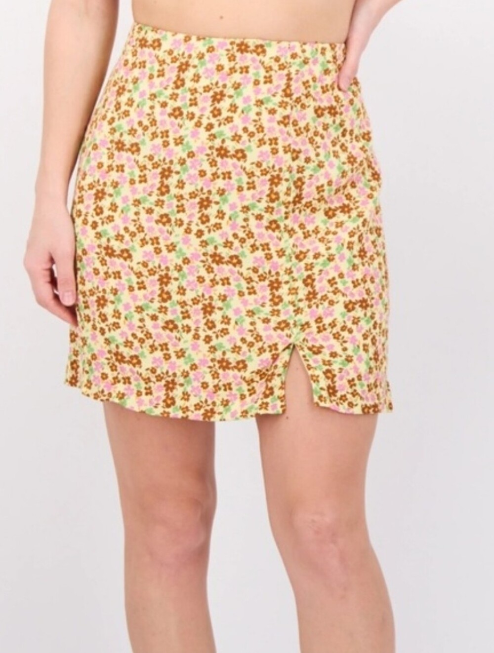 Mango NWT Floral Mini Skirt